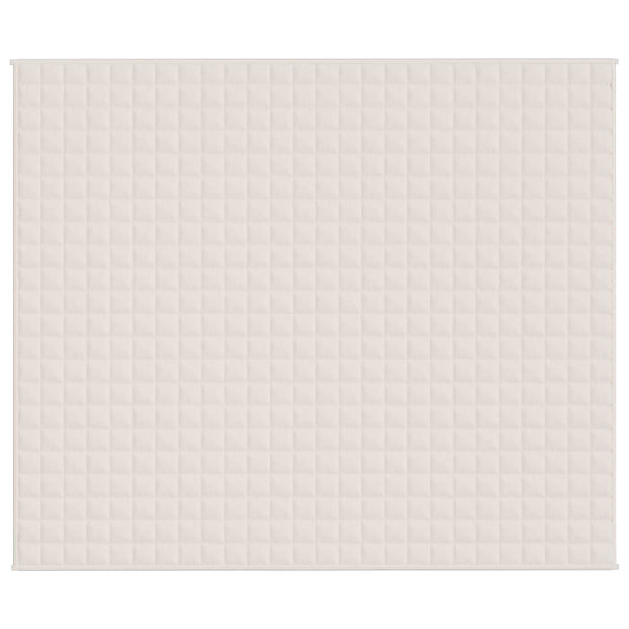 Coperta Ponderata Crema Chiaro 220x260 cm 11 kg Tessuto cod mxl 69948