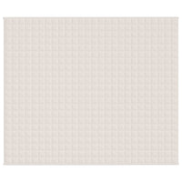 Coperta Ponderata Crema Chiaro 220x260 cm 15 kg Tessuto cod mxl 66977