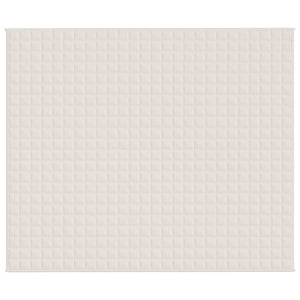 Coperta Ponderata Crema Chiaro 220x260 cm 15 kg Tessuto cod mxl 66977