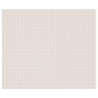 Coperta Ponderata Crema Chiaro 220x260 cm 15 kg Tessuto 350767