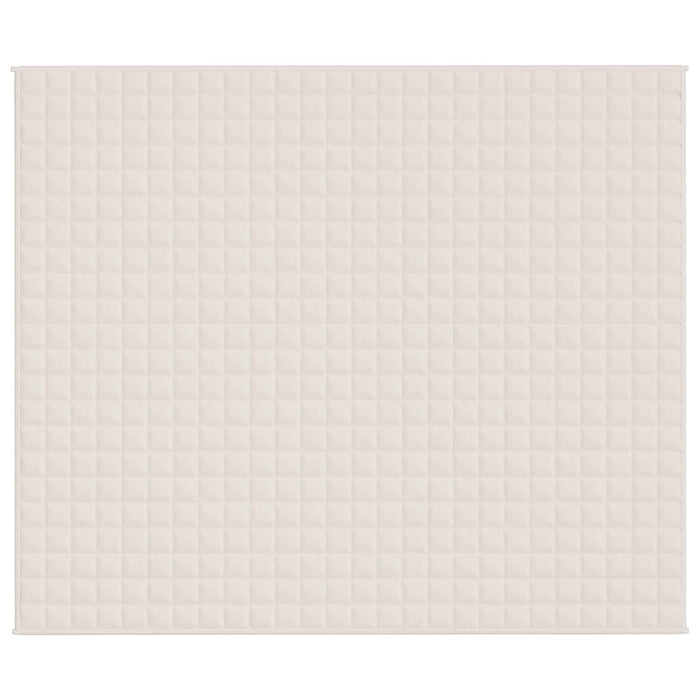 Coperta Ponderata Crema Chiaro 220x260 cm 15 kg Tessuto 350767