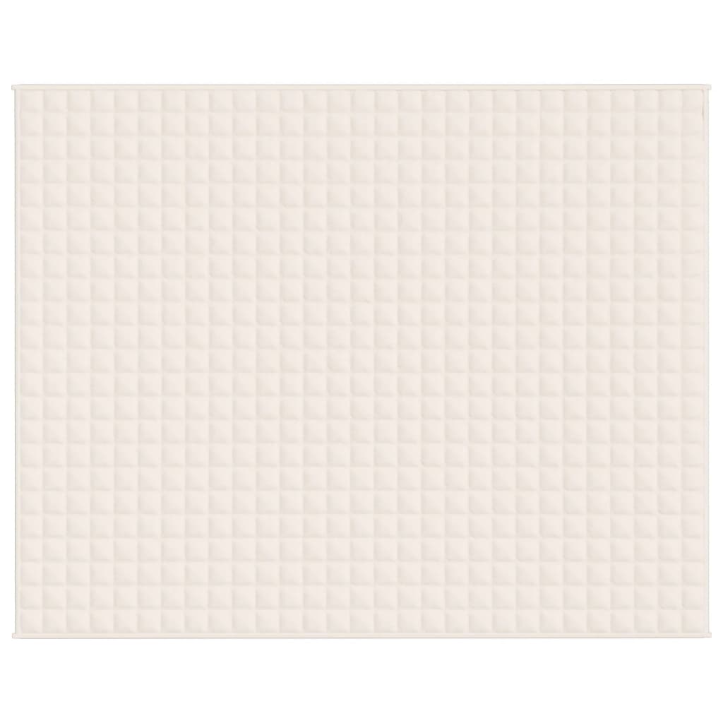 Coperta Ponderata Crema Chiaro 235x290 cm 11 kg Tessuto cod mxl 66980