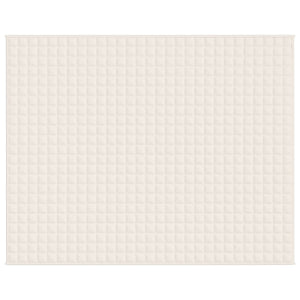 Coperta Ponderata Crema Chiaro 235x290 cm 15 kg Tessuto cod mxl 66978