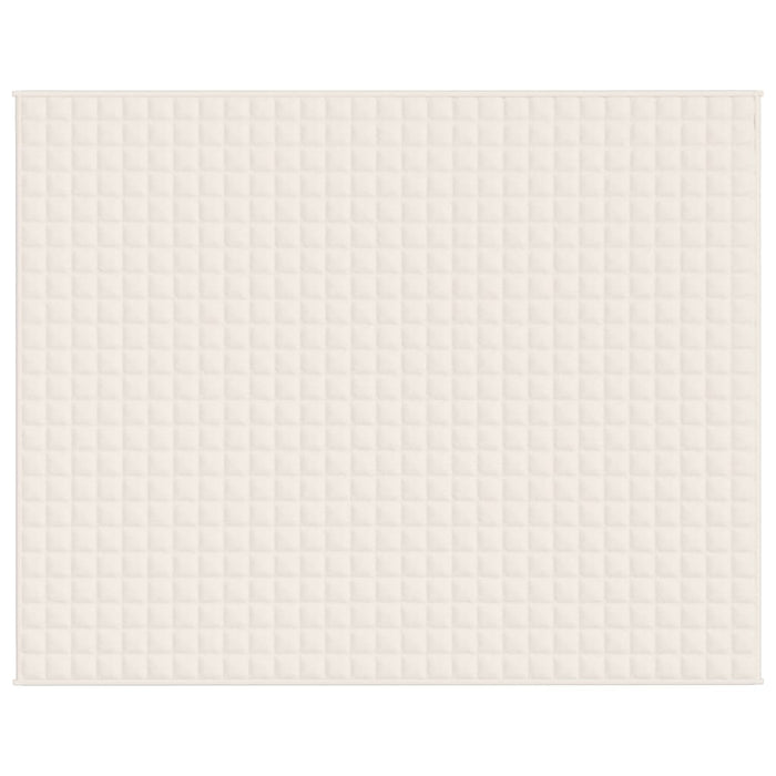 Coperta Ponderata Crema Chiaro 235x290 cm 15 kg Tessuto 350769