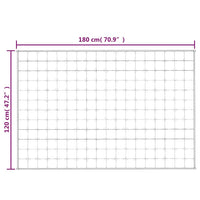 Coperta Ponderata Grigia 120 x 180 cm 5 kg Tessuto 350770