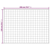 Coperta Ponderata Grigia 150x200 cm 11 kg Tessuto 350775