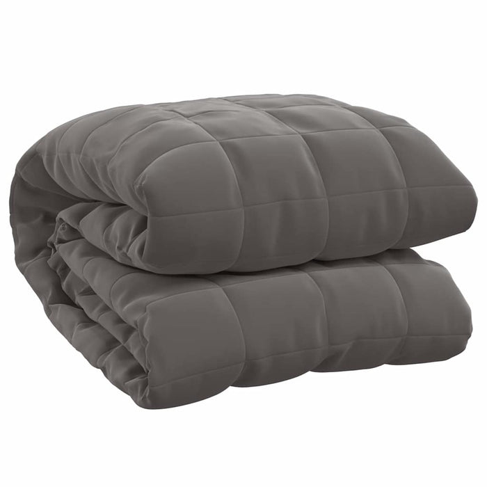 Coperta Ponderata Grigia 200x200 cm 13 kg Tessuto 350779