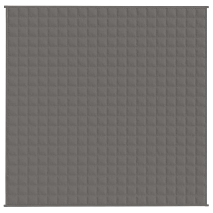 Coperta Ponderata Grigia 200x200 cm 13 kg Tessuto 350779