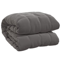 Coperta Ponderata Grigia 200x225 cm 13 kg Tessuto 350781