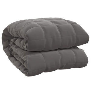 Coperta Ponderata Grigia 200x225 cm 13 kg Tessuto 350781