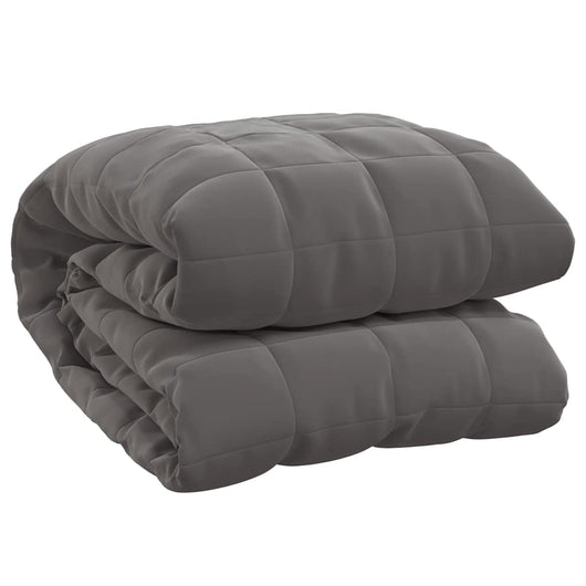 Coperta Ponderata Grigia 200x225 cm 13 kg Tessuto 350781