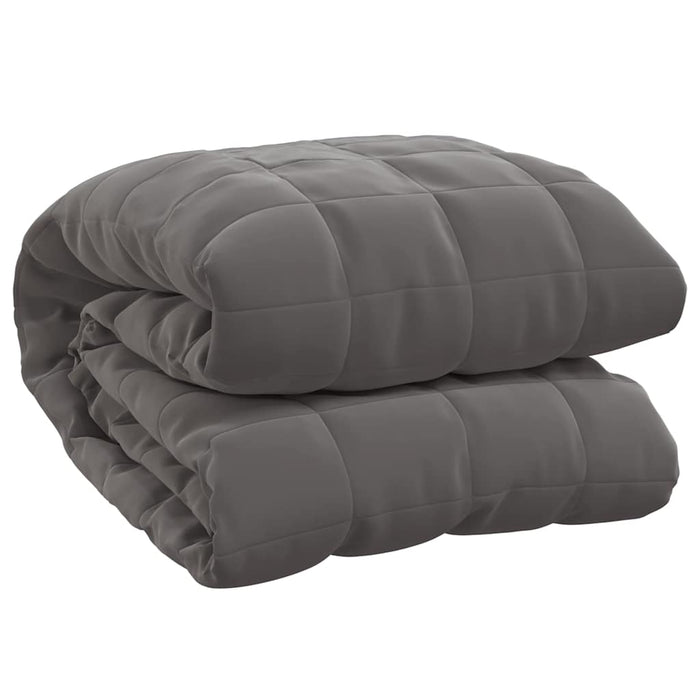 Coperta Ponderata Grigia 200x225 cm 13 kg Tessuto 350781