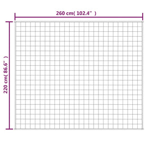 Coperta Ponderata Grigia 220x260 cm 11 kg Tessuto cod mxl 68430