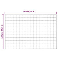 Coperta Ponderata Crema Chiaro 120x180 cm 5 kg Tessuto 350806