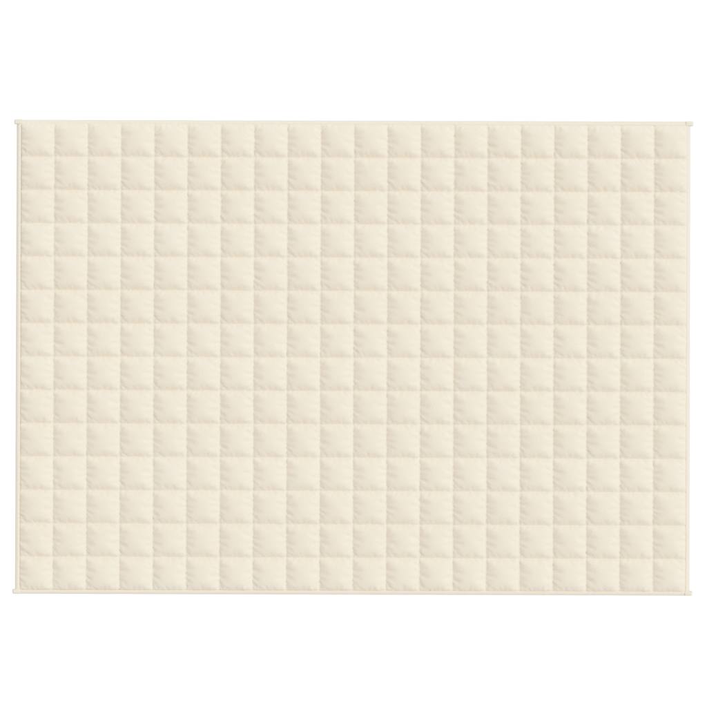 Coperta Ponderata Crema Chiaro 138x200 cm 10 kg Tessuto 350809