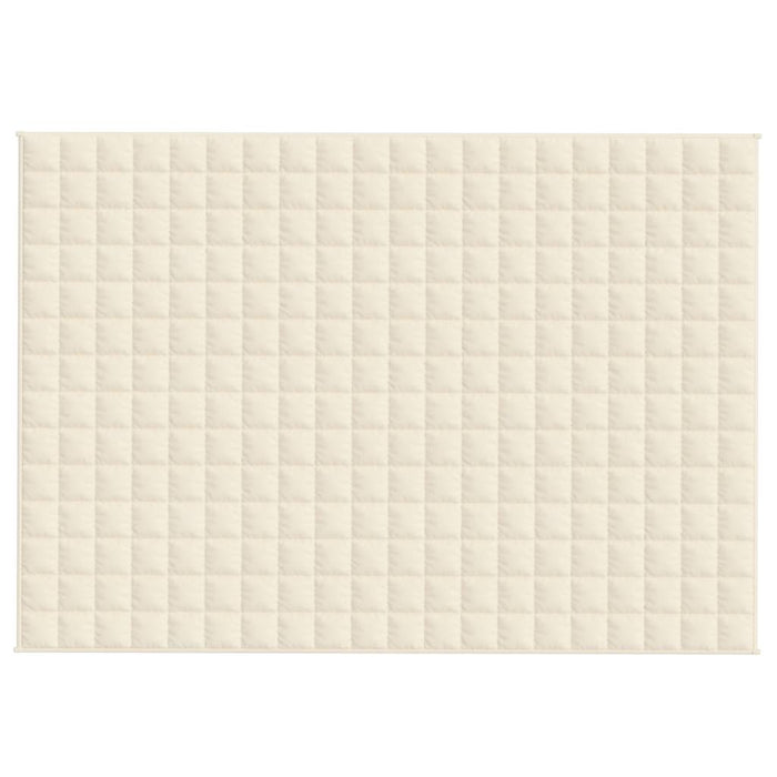 Coperta Ponderata Crema Chiaro 138x200 cm 10 kg Tessuto 350809