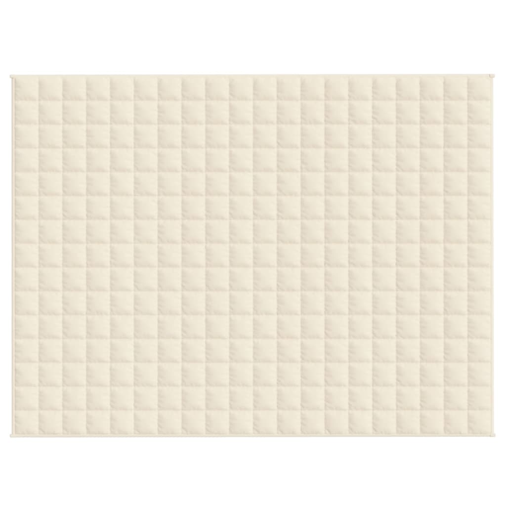 Coperta Ponderata Crema Chiaro 150x200 cm 7 kg Tessuto 350810