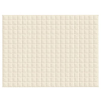 Coperta Ponderata Crema Chiaro 150x200 cm 11 kg Tessuto cod mxl 68448