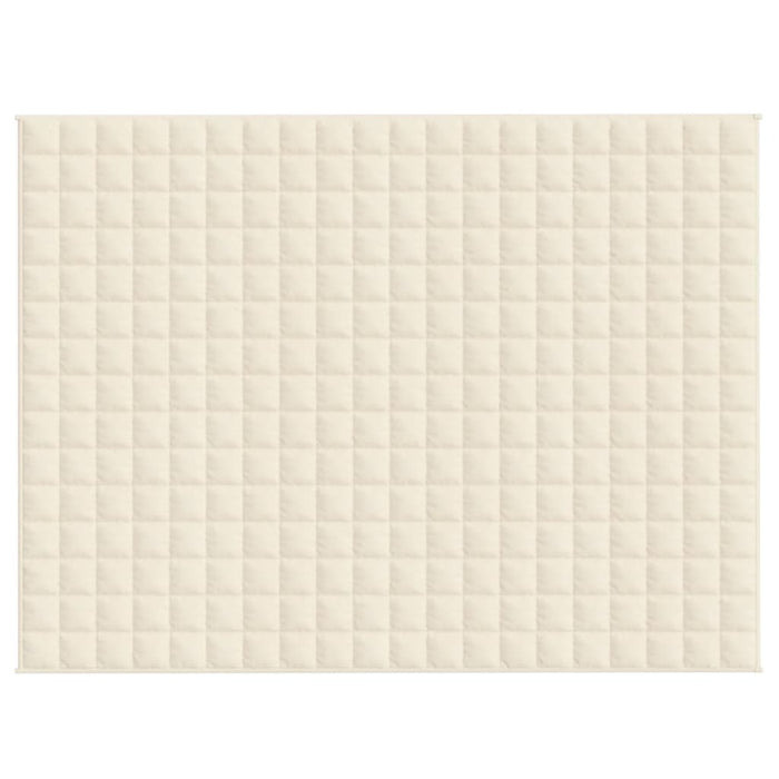 Coperta Ponderata Crema Chiaro 150x200 cm 11 kg Tessuto cod mxl 68448