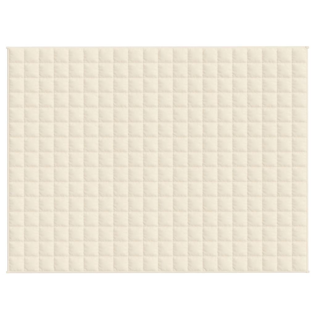 Coperta Ponderata Crema Chiaro 150x200 cm 11 kg Tessuto 350811