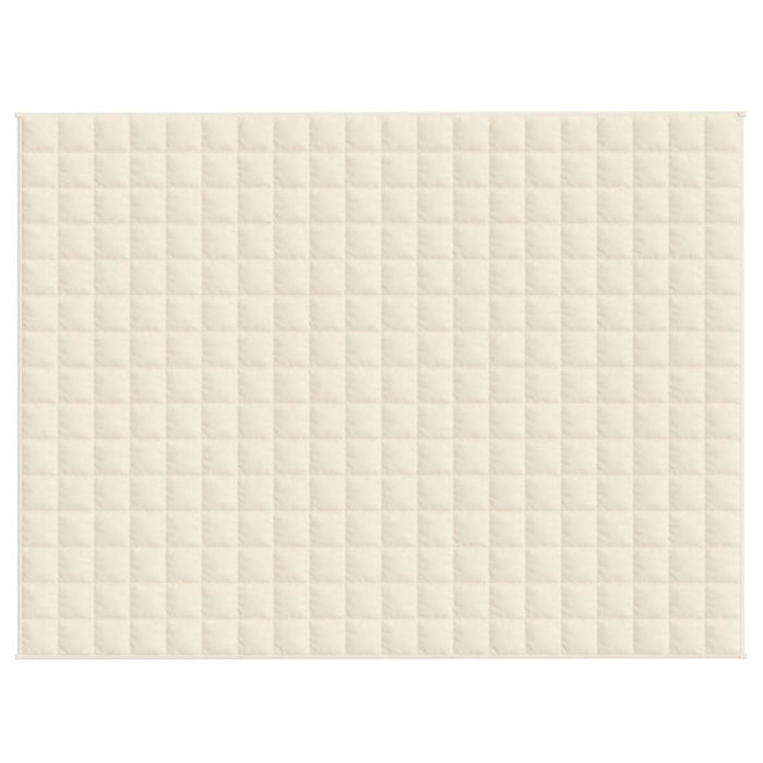 Coperta Ponderata Crema Chiaro 150x200 cm 11 kg Tessuto 350811