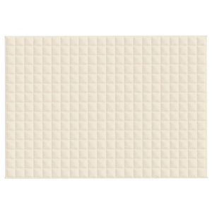 Coperta Ponderata Crema Chiaro 155x220 cm 7 kg Tessuto 350812