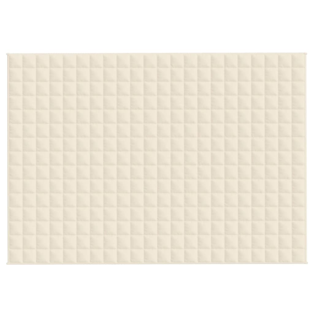 Coperta Ponderata Crema Chiaro 155x220 cm 7 kg Tessutocod mxl 127736
