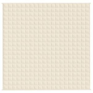 Coperta Ponderata Crema Chiaro 200x200 cm 9 kg Tessutocod mxl 80544