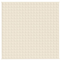 Coperta Ponderata Crema Chiaro 200x200 cm 9 kg Tessuto 350814