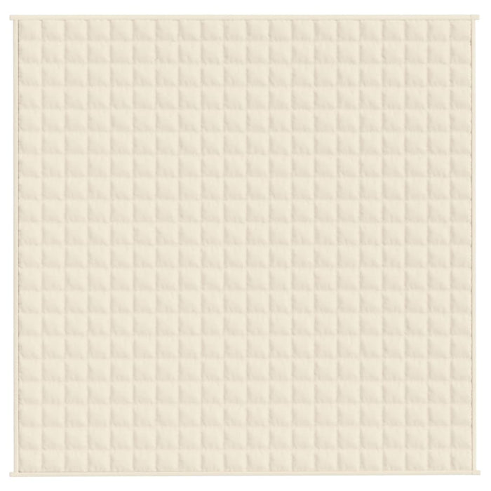 Coperta Ponderata Crema Chiaro 200x200 cm 9 kg Tessuto 350814
