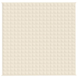 Coperta Ponderata Crema Chiaro 200x200 cm 13 kg Tessutocod mxl 105455