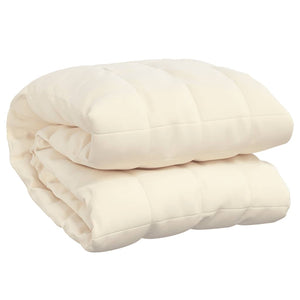 Coperta Ponderata Crema Chiaro 220x235 cm 11 kg Tessuto 350818