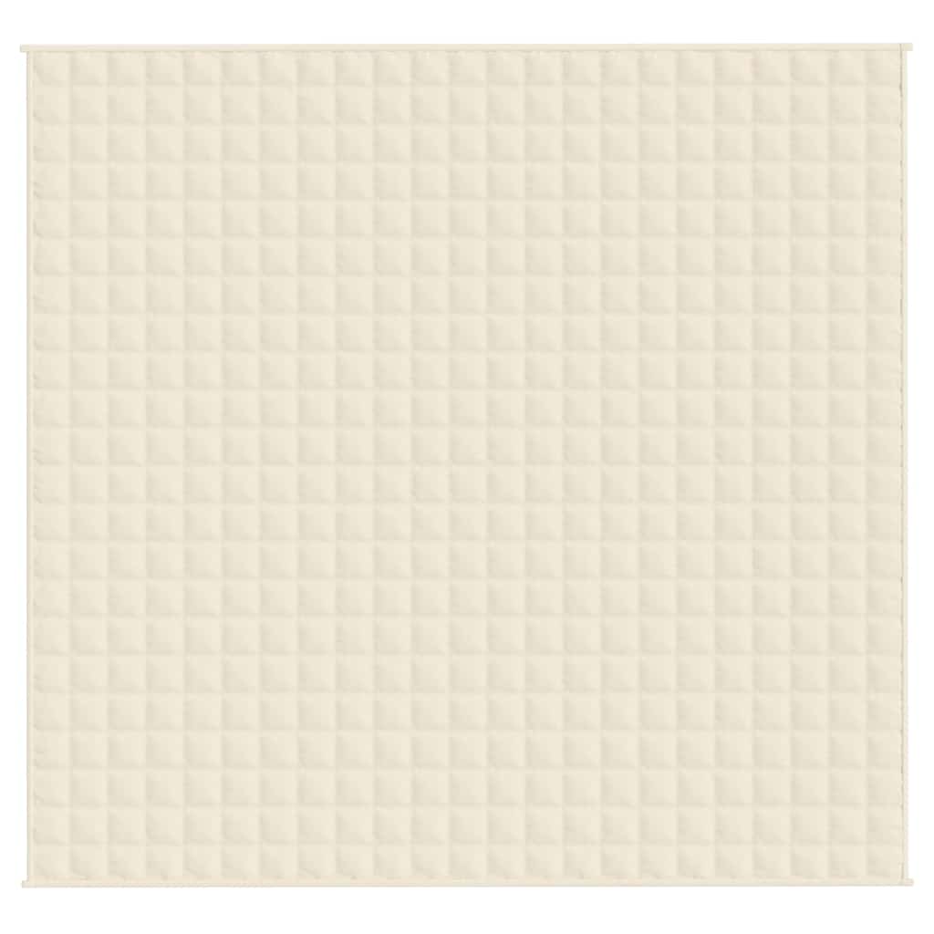 Coperta Ponderata Crema Chiaro 220x235 cm 11 kg Tessuto 350818