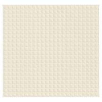 Coperta Ponderata Crema Chiaro 220x235 cm 11 kg Tessuto 350818
