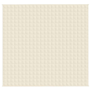 Coperta Ponderata Crema Chiaro 220x235 cm 11 kg Tessuto 350818