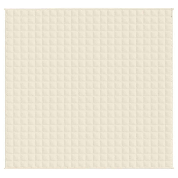 Coperta Ponderata Crema Chiaro 220x235 cm 11 kg Tessuto 350818