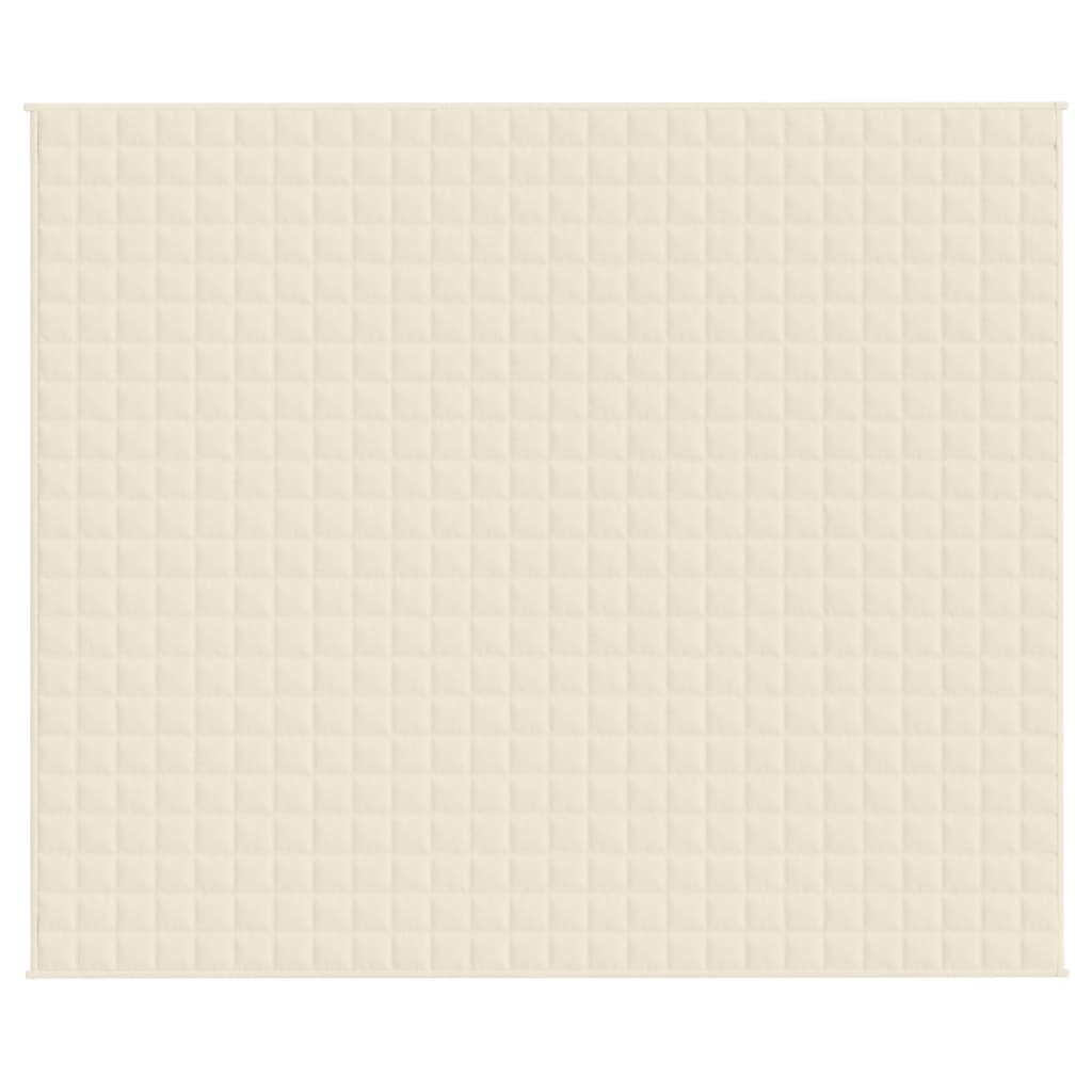 Coperta Ponderata Crema Chiaro 220x260 cm 11 kg Tessuto 350820