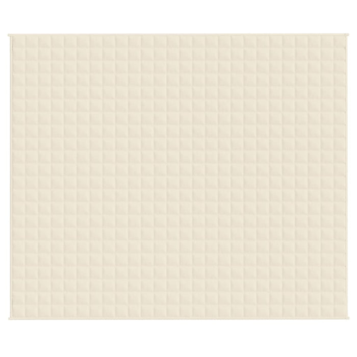 Coperta Ponderata Crema Chiaro 220x260 cm 15 kg Tessuto cod mxl 68417