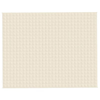 Coperta Ponderata Crema Chiaro 235x290 cm 11 kg Tessuto 350822