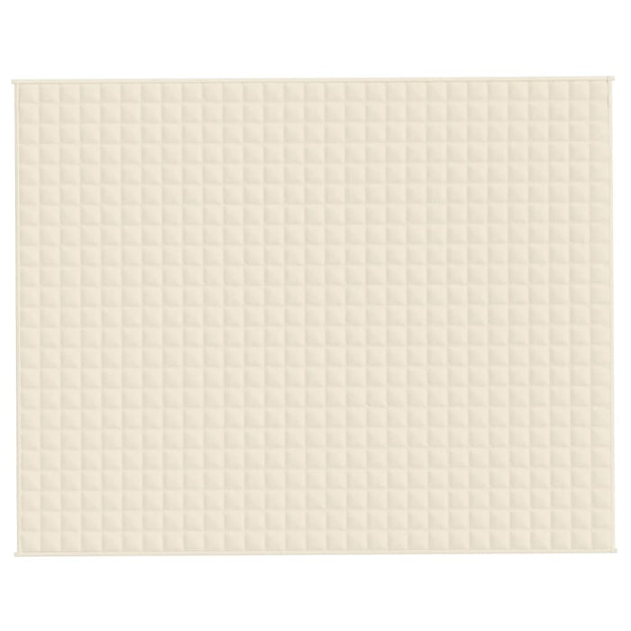 Coperta Ponderata Crema Chiaro 235x290 cm 11 kg Tessuto 350822