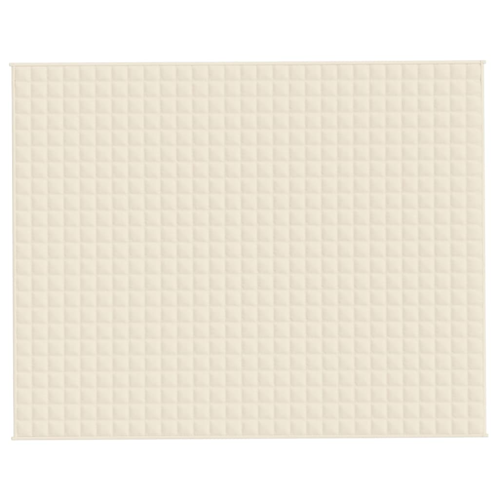 Coperta Ponderata Crema Chiaro 235x290 cm 15 kg Tessuto cod mxl 68438