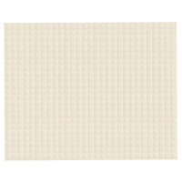 Coperta Ponderata Crema Chiaro 235x290 cm 15 kg Tessuto cod mxl 68438