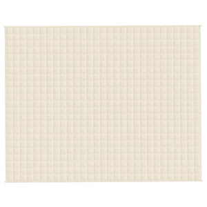 Coperta Ponderata Crema Chiaro 235x290 cm 15 kg Tessuto cod mxl 68438