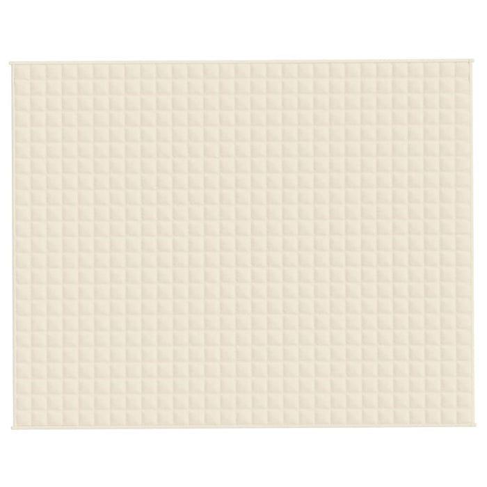 Coperta Ponderata Crema Chiaro 235x290 cm 15 kg Tessuto cod mxl 68438