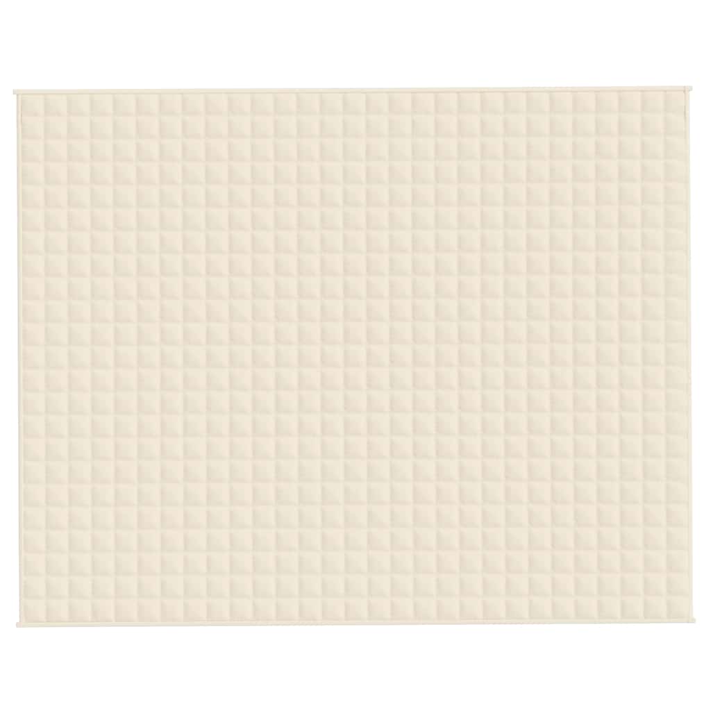 Coperta Ponderata Crema Chiaro 235x290 cm 15 kg Tessuto 350823