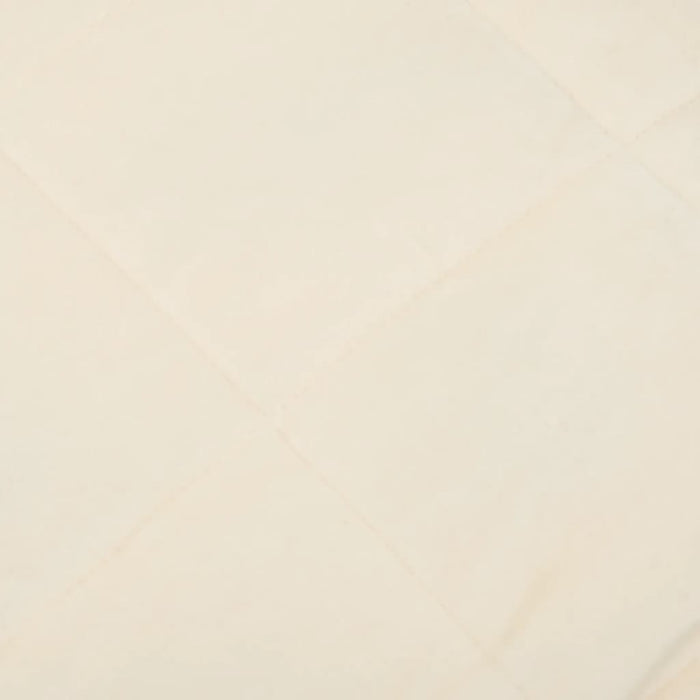 Coperta Ponderata Crema Chiaro 235x290 cm 15 kg Tessuto cod mxl 68438