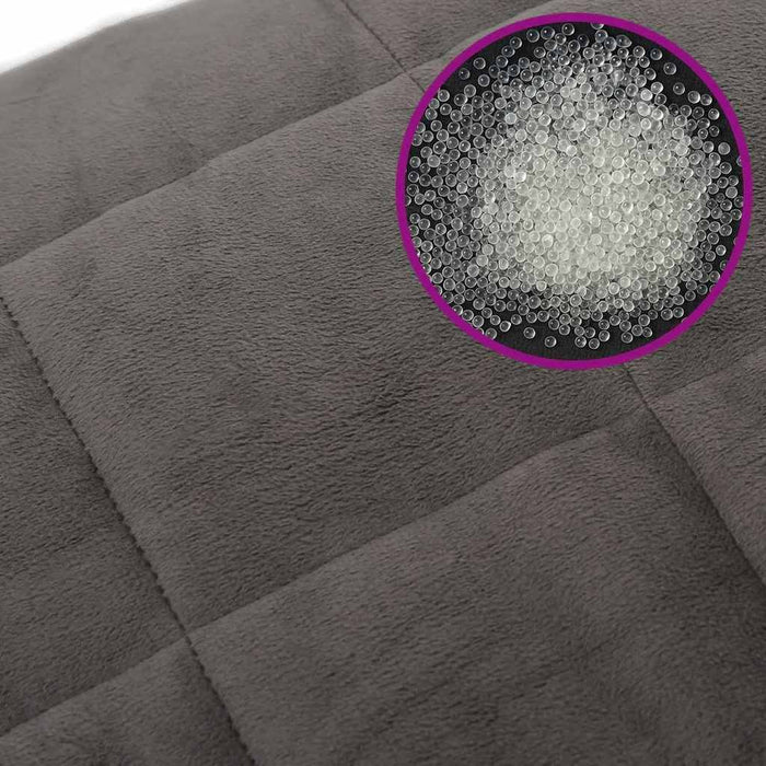 Coperta Ponderata con Copertura Grigia 120x180 cm 5 kg Tessuto 350824