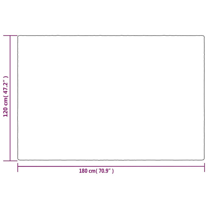 Coperta Ponderata con Copertura Grigia 120x180 cm 5 kg Tessuto 350824