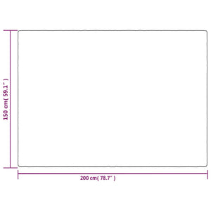 Coperta Ponderata con Copertura Grigia 150x200 cm 7 kg Tessuto 350828