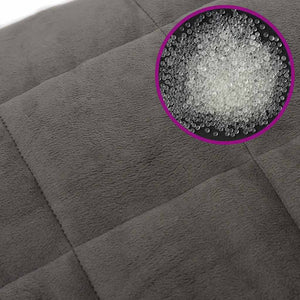 Coperta Ponderata con Copertura Grigia 200x200 cm 13 kg Tessuto 350833